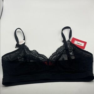 SPANX Black Lace Wireless Bralette